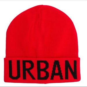 LES HOMMES Urban logo beanie hat
